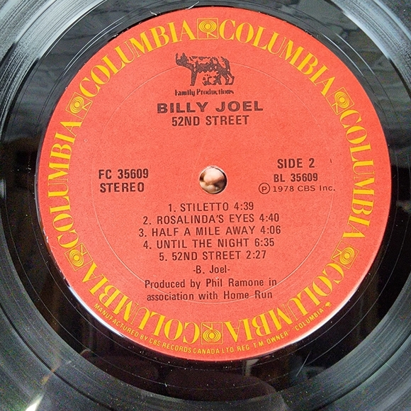 Vintage 1978 Billy Joel 52nd Street Vinyl Recod - Picture 9 of 12